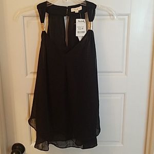 Black sleeveless summer top